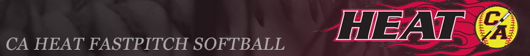 CA Heat Fastpitch Softball banner
